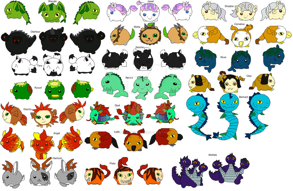 Patchkins Deviantart Patchlings designs part one by Sabretooth-Fox on DeviantArt