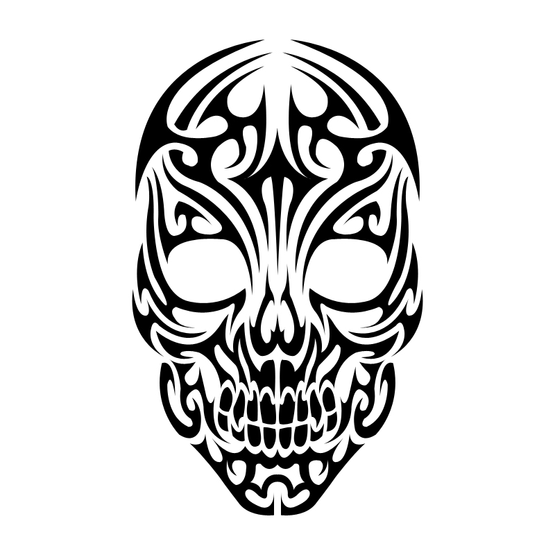 Tribal Skull by Shadow696 on DeviantArt