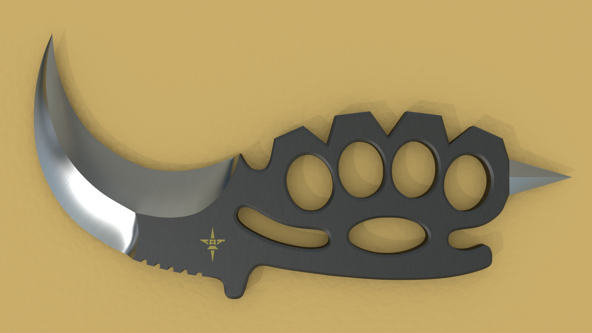 KBK (Karambit Brass Knuckles) View 1