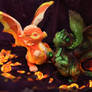 Candy Corn and Zombie dragons