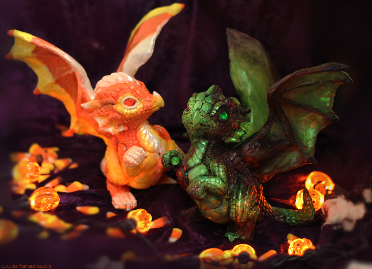 Candy Corn and Zombie dragons