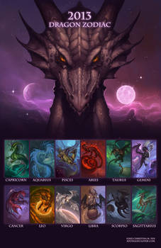2013 Dragon Zodiac Calendar