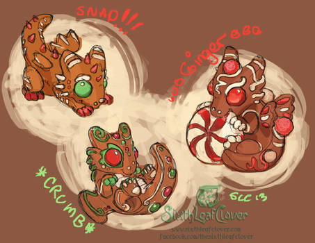 Gingerbread Dragon Hatchling Concepts