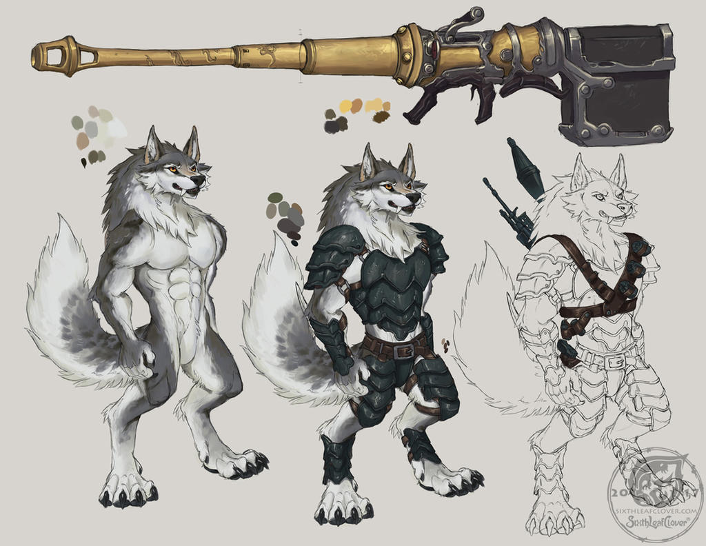 Cray Werewolf Reference Sheet by TheSixthLeafClover on DeviantArt