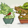 Lucky Bamboo Dragon with Bonsai Dragon