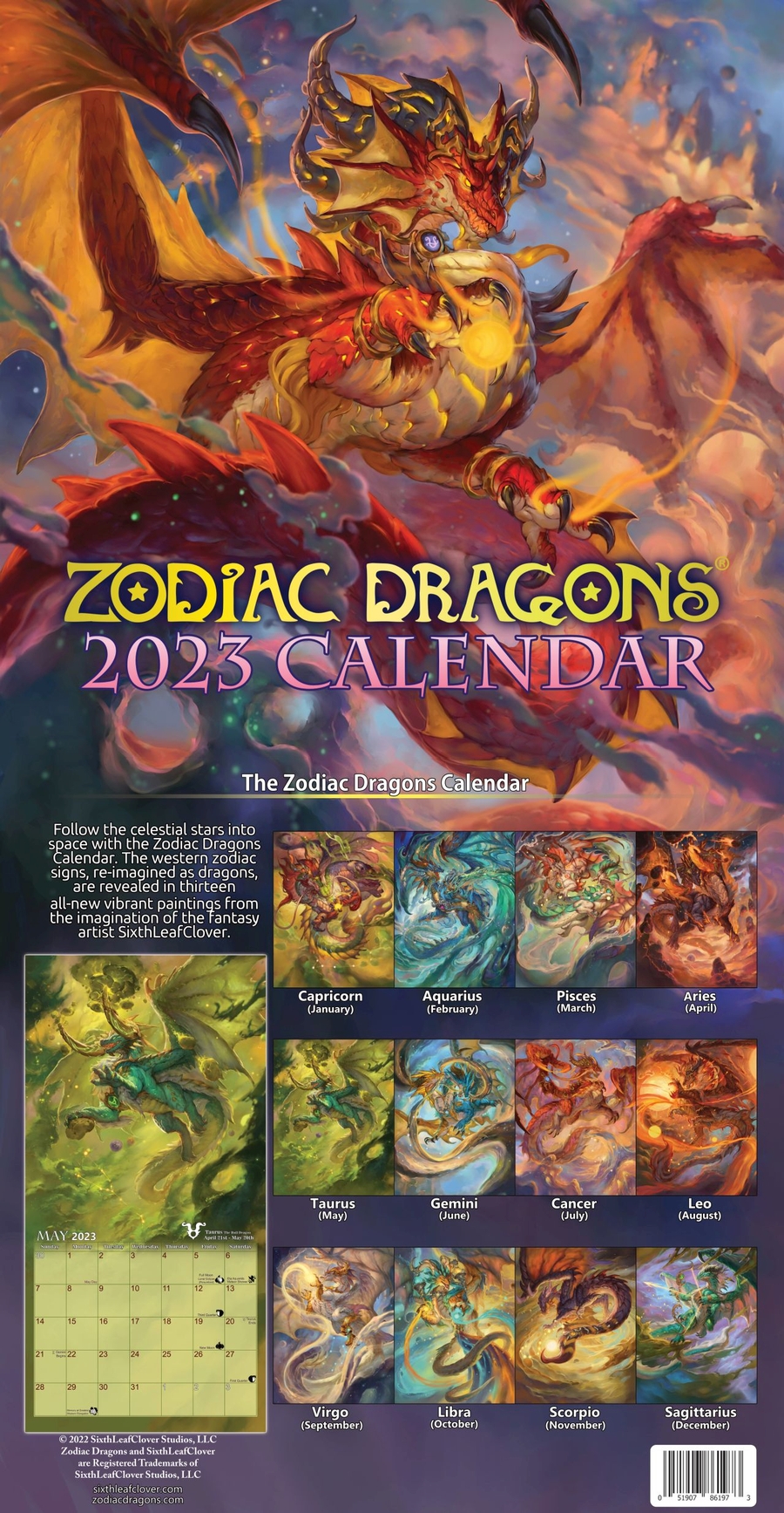 Zodiac Dragon Calendar 2025