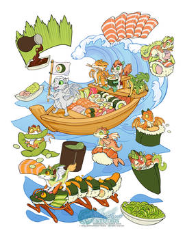 The Sushi Dragons Party