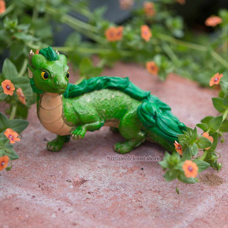 Green Whelp Green Eastern Dragon Whelp Sculpture by The-SixthLeafClover on DeviantArt