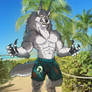 Werewolf Swim Trunks