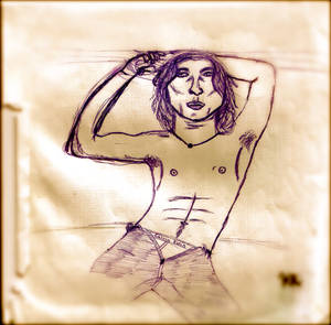 Underwear model Drawing