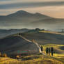 Walking on Tuscany roads