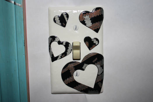 Inlay Hearts Switch Plate