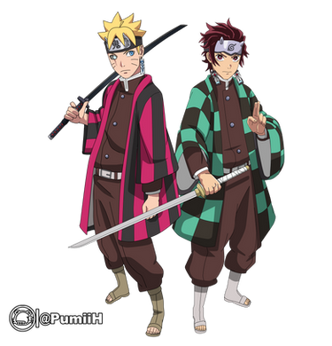 PumiiH - Final posts for today #Saruto and Boruto outfits