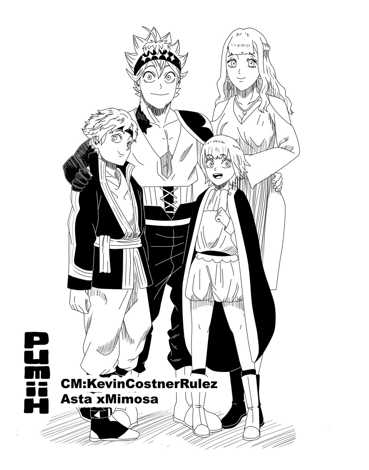 Cm Asta X Mimosa By Pumiih On Deviantart