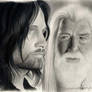 Aragorn and Gandalf