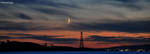 La lune La Nuit La Ville by hyneige