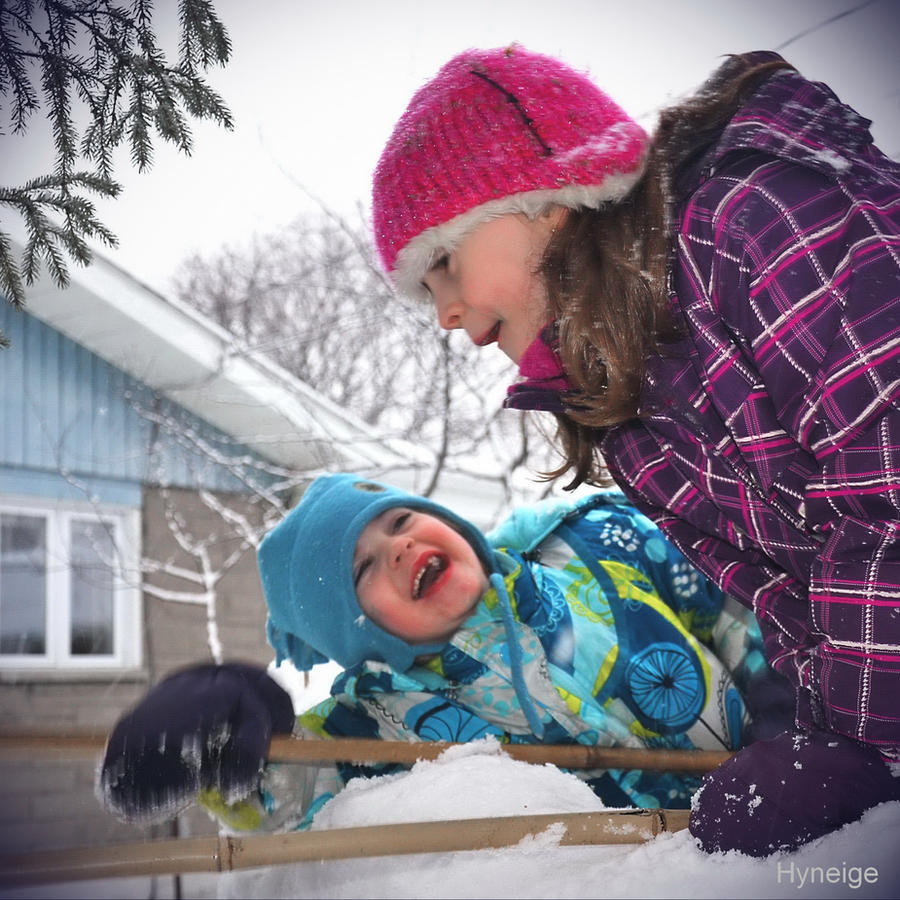 Les enfants en hiver