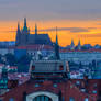 Prague Castle and rooftops