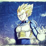 vegeta by the moon