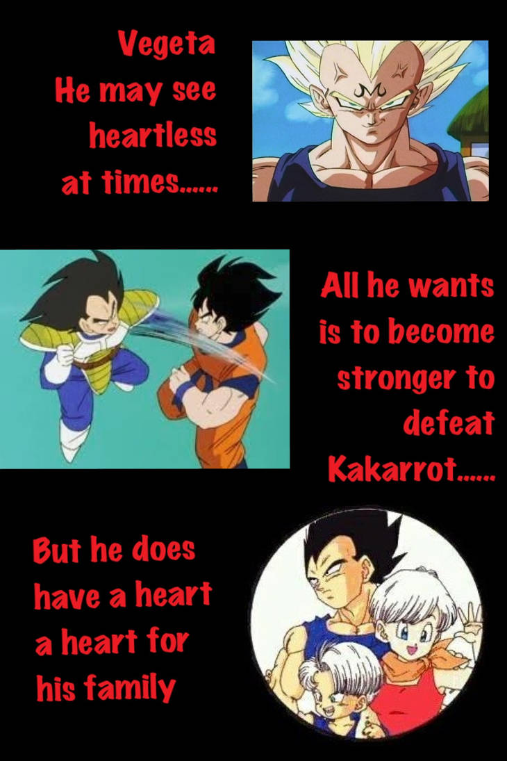Vegeta's poem of Goku