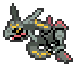 Pixilart - Mega Rayquaza Shiny by RoeeDX