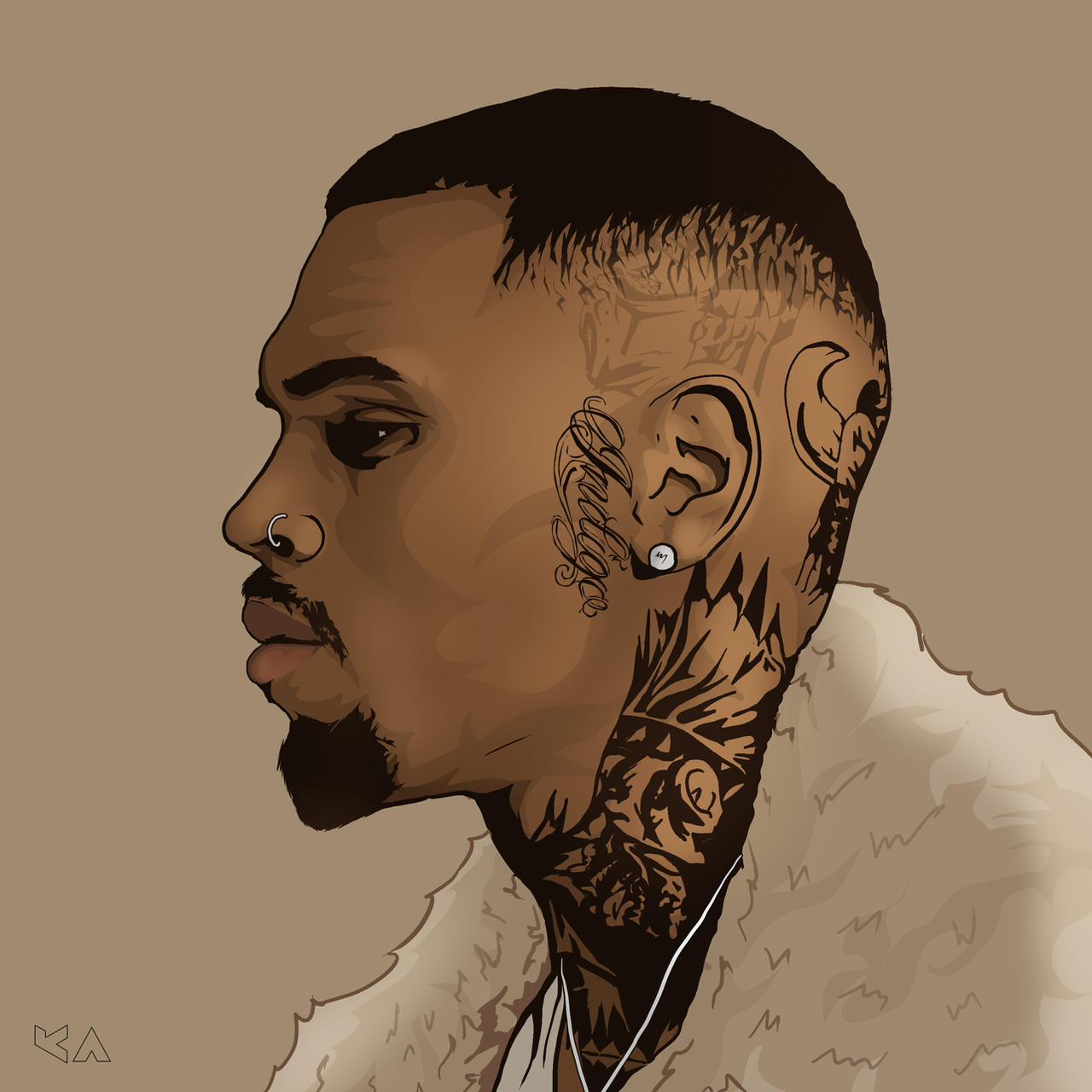 Chris Brown aka Breezy by ARTbyKLARTI on DeviantArt