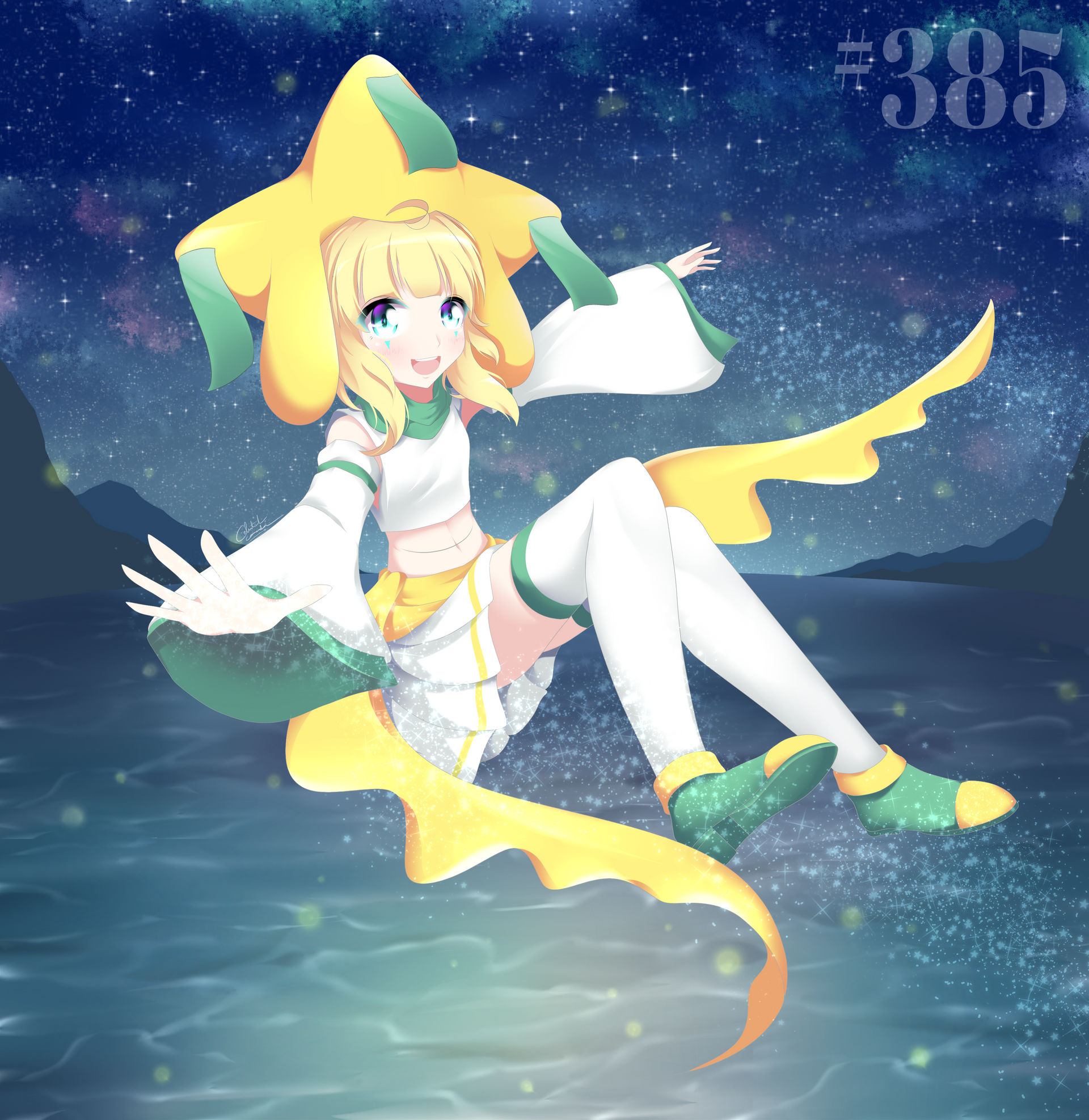 (Pokemon Gijinka) Jirachi the Wish Pokemon by on