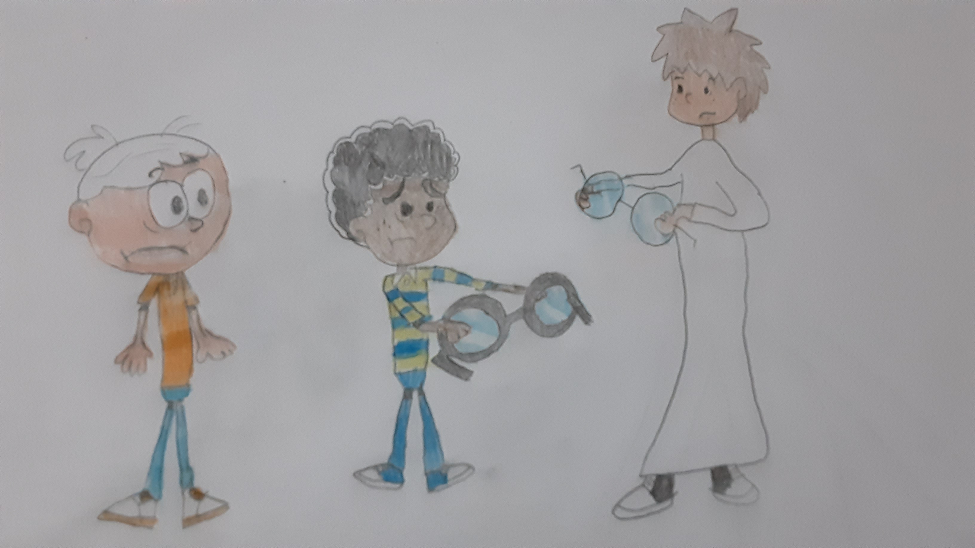 Rob Number Lincoln looks Clyde and John without glasses by JoaoGabyel on DeviantArt
