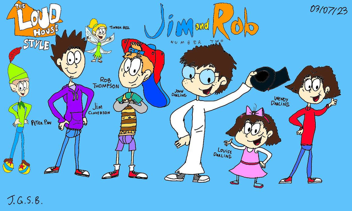 Rob Number The Loud House Style: Jim and Rob Number Two Gang by JoaoGabyel on ...