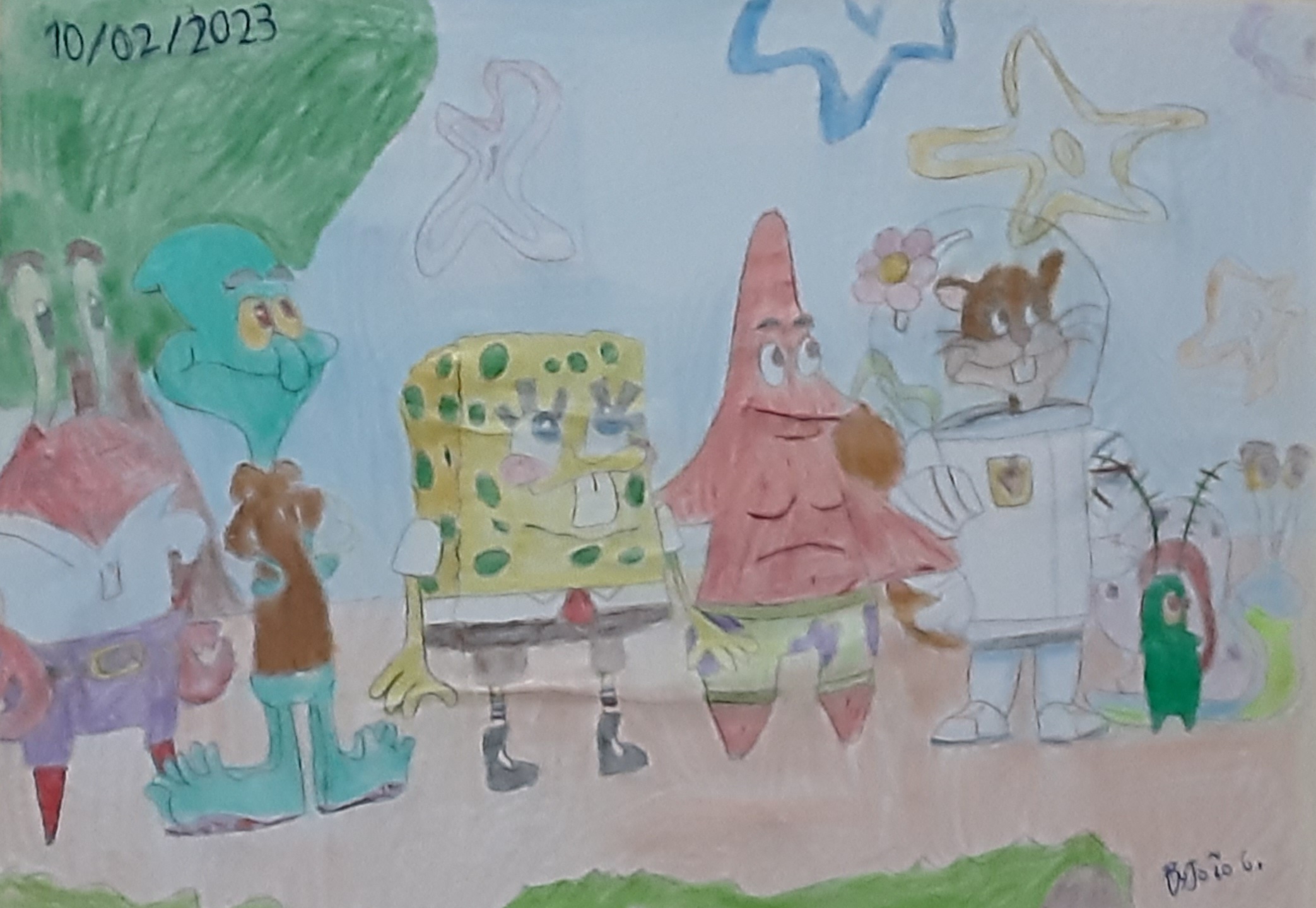 SpongeBob and his gang by JoaoGabyel on DeviantArt