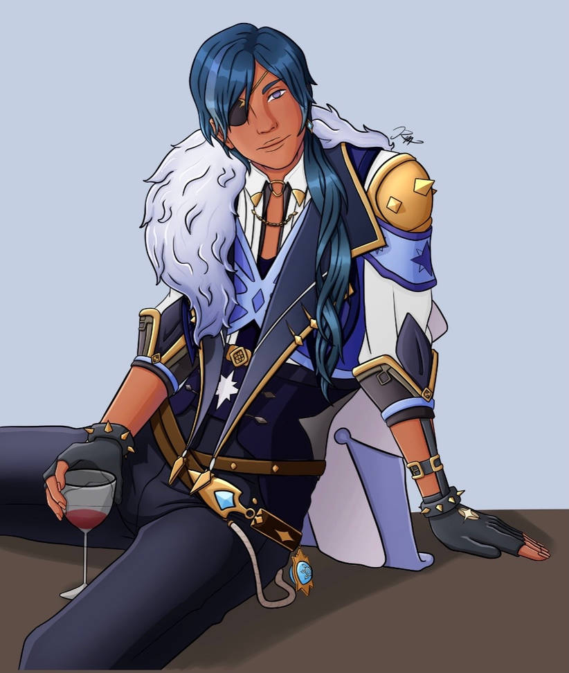 Keyea Kaeya Genshin impact fanart by MarianaMartins20 on DeviantArt