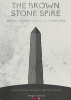 Brown Stone Spire Poster
