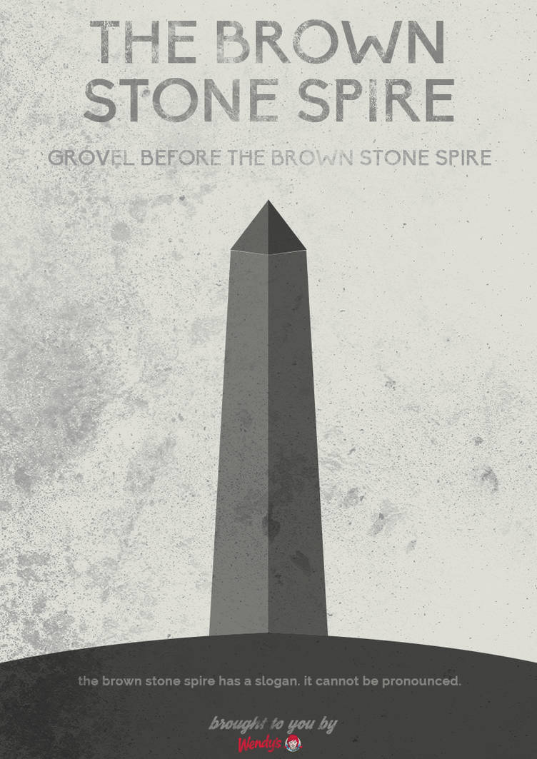 Brown Stone Spire Poster by SierraDesign