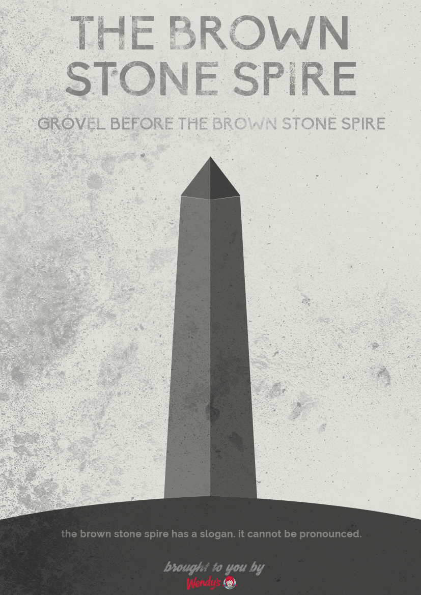 Brown Stone Spire Poster by SierraDesign