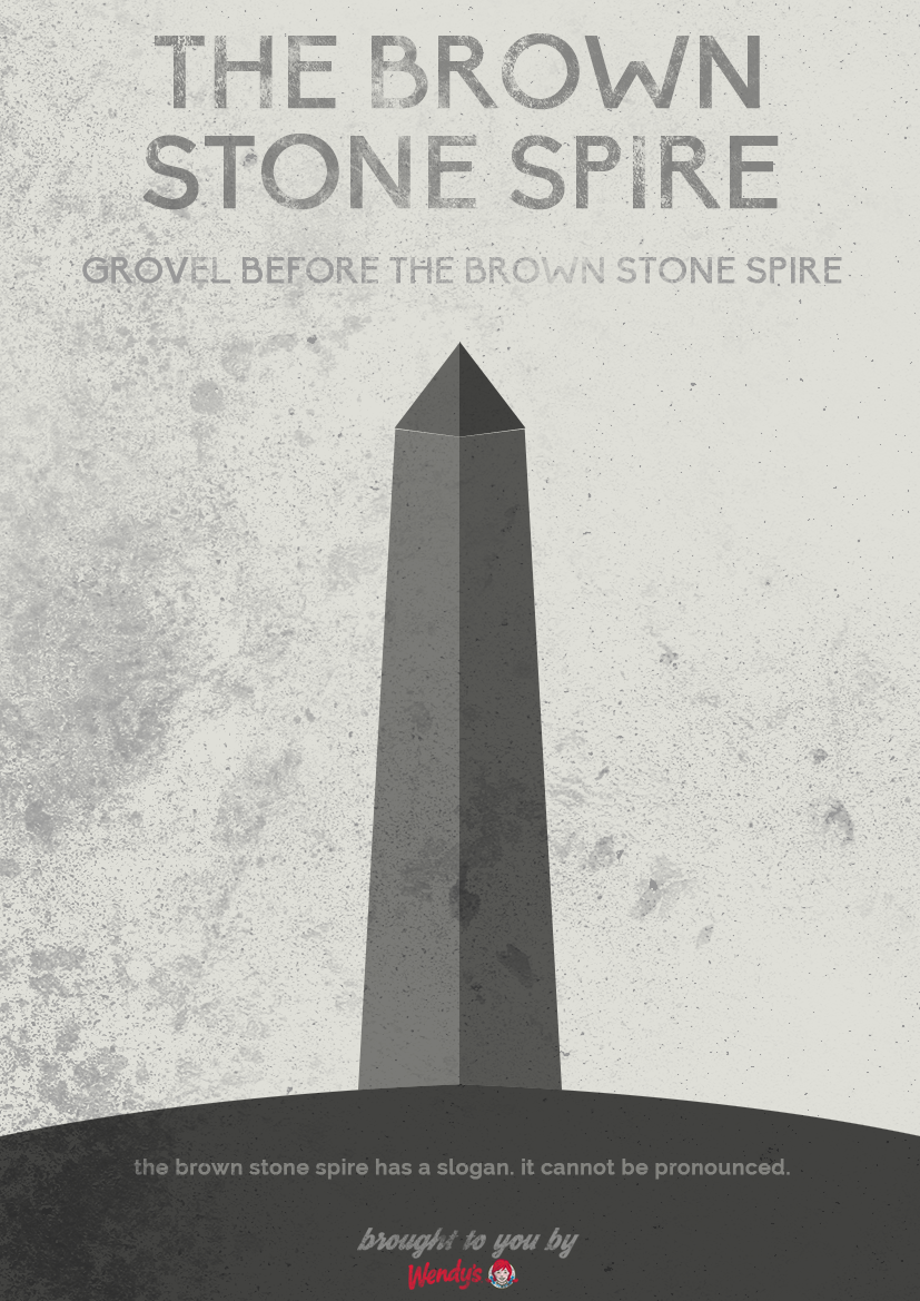 Brown Stone Spire Poster