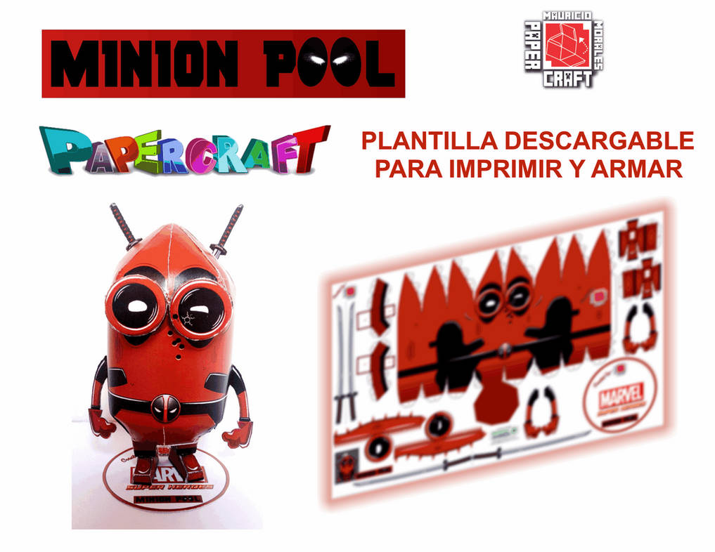 Papercraft Pool Table Papercraft Minion Pool. by mauriciomsmx on DeviantArt