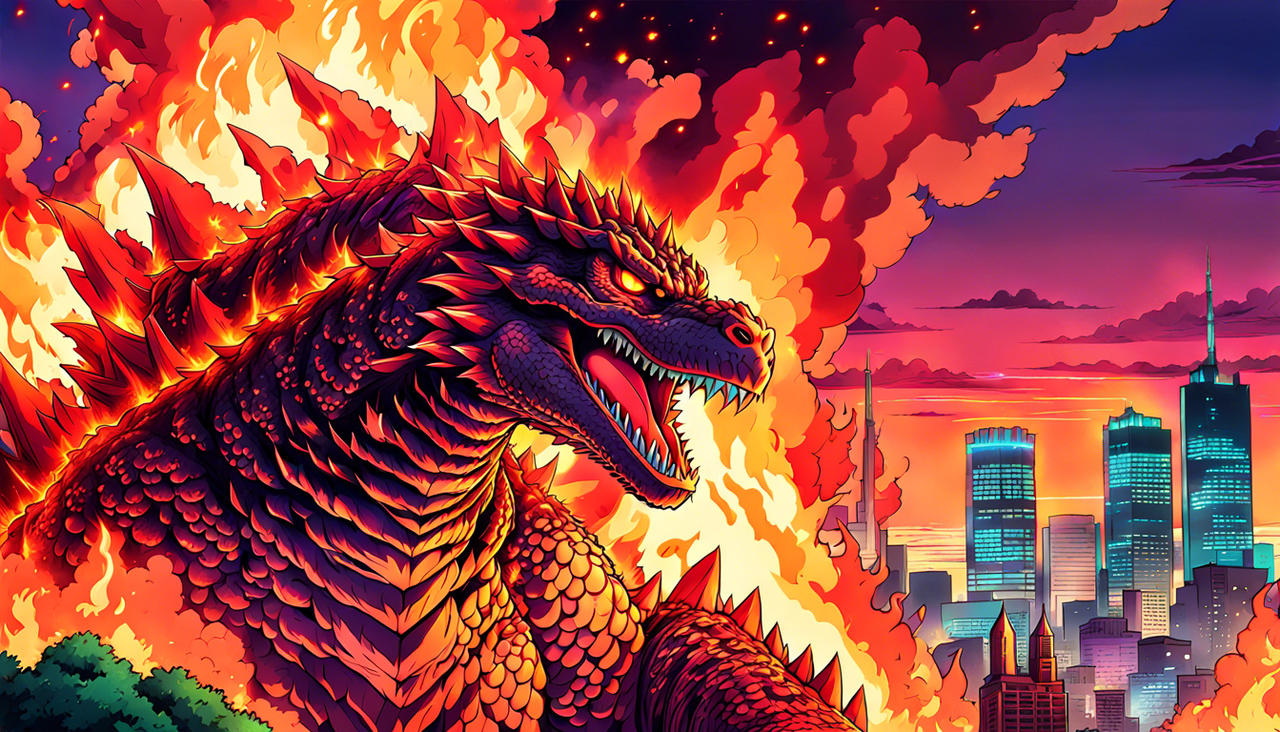 Burning Godzilla Art 2 By Mr egypt On DeviantArt burning-godzilla-art-2-by-mr-egypt-on-deviantart