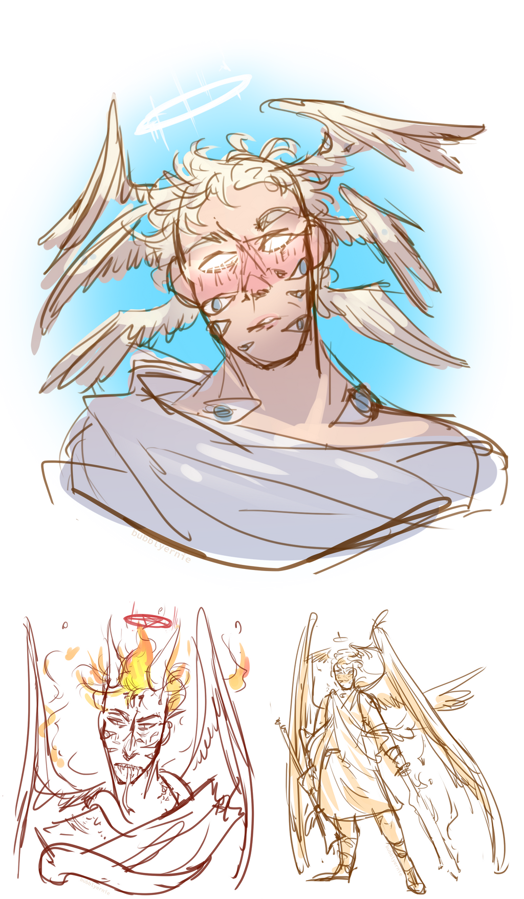 True form doodles by GeniusArtStuff on DeviantArt