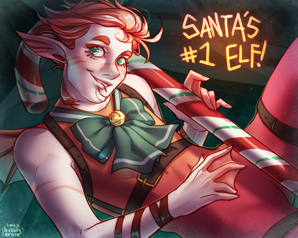 Elf Learning Numbers Deviantart Santa's Number 1 Elf! by GeniusArtStuff on DeviantArt