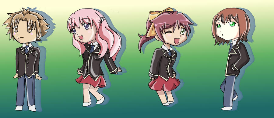 baka to test chibis by Tunuki on DeviantArt