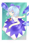 Touhou - Cirno (+speedpaint) by salga77