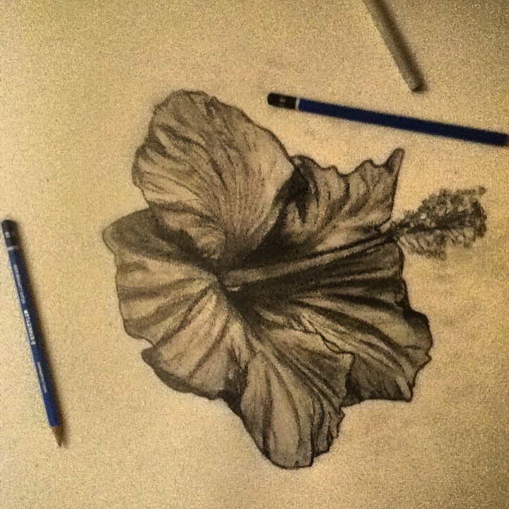 Graphite flower