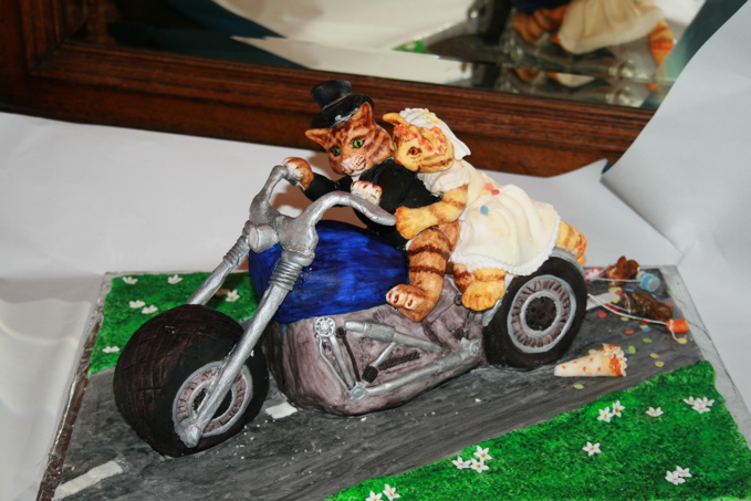 Cats Wedding Bike