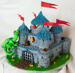 Dragon Castle Cake