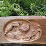 Little wren wod carving