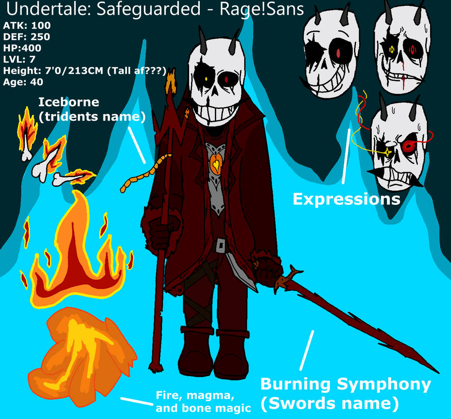 Rage!Sans - Undertale: Safeguarded (Birthday gift) by RIP2UALL on ...