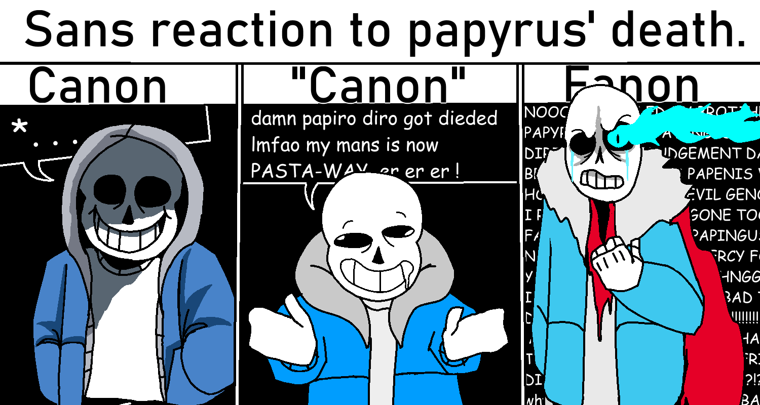 Sans Shock Sans reaction to Papyrus death - Undertale meme by RIP2UALL on DeviantArt