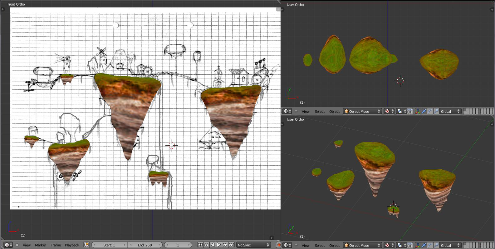 floating islands WIP V1