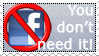 forbidden facebook Stamp