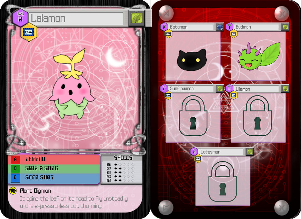 Digimon Arcana App - Lalamon by StarlitMoth on DeviantArt